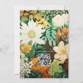 Bos Groen, Chocolade Bruin, Ambacht Bruin Huwelijk Kaart (Achterkant)