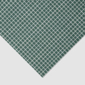 Bos Groen en Crème Plaid Rustiek Tissuepapier (Detail)