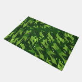 Bos groen militair camouflagepatroon deurmat (Schuin)