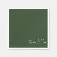 Bos Groen Script Namen Bruiloft Cocktail