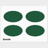 Bos Groene Ovale Sticker (Vel)