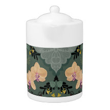Bos groene theepot