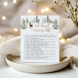 Bos hert Wie kent mama het beste spel