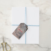 bos in de winter cadeaulabel (Met Touw)