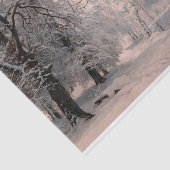 bos in de winter tissuepapier (Detail)