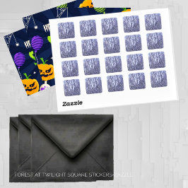 Bos in Twilight Vierkante Sticker