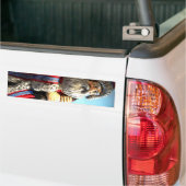 Bos Kerstman Bumpersticker (Op Truck)