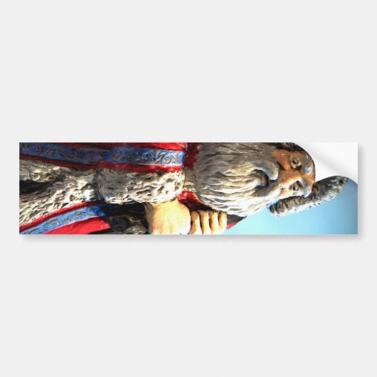 Bos Kerstman Bumpersticker (Voorkant)