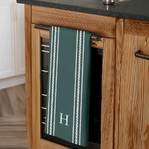 Bos   Klassieke reepband monogram Theedoek