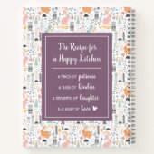  bos konijnenpatroon 1e kookboek notitieboek (Achterkant)