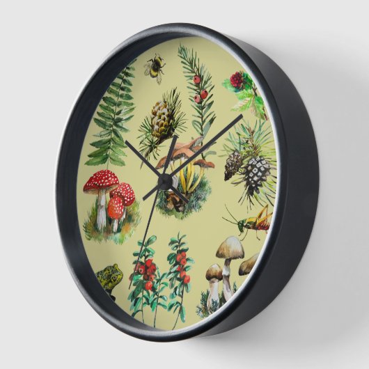 Bos leven, waterverf schilderen, wilde paddenstoel (Hoek)