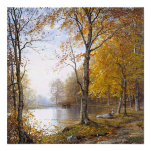 Bos Meer in Automn Perfect Poster