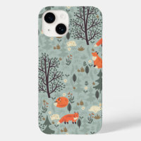 bos met vossen en hazen