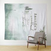 Bos Moerassig Weiland Mist Bruiloft Feest Wandkleed (In Situ (horizontaal))