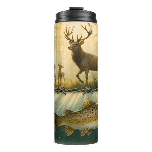 Bos naar stroom, Wilde overvloed Thermosbeker (Voorkant)