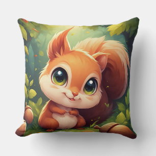 🍂 Bos Natuur Cadeau voor Eekhoornliefhebbers 🐿️ Kussen