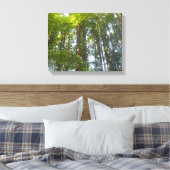 Bos natuur foto canvas afdruk (Insitu (Slaapkamer))