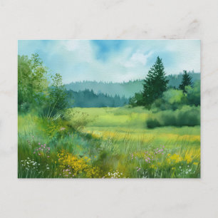 Bos Natuur Scene Briefkaart