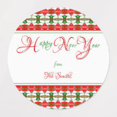 Bos Nieuwjaar Voedsel Etiketten Labels (Design 2)