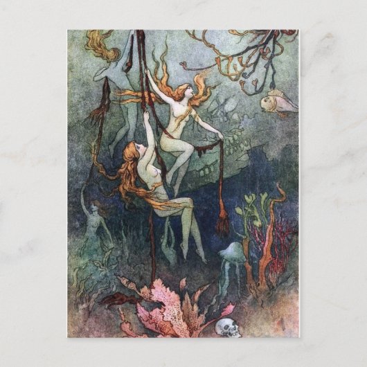  bos Nymphs Briefkaart (Voorkant)