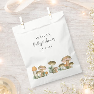 Bos paddenstoelen baby shower bedankzakje