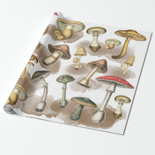 bos paddenstoelen Wrappen Cadeaupapier