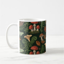 Bos Paddenstoelenpatroon Mok | Cottagecore Bos
