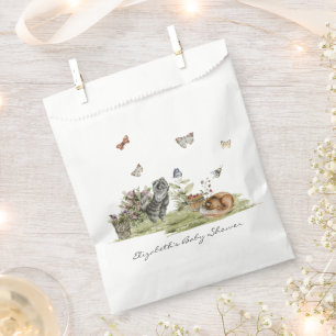 Bos Picknick Baby Shower met Bosdieren Bedankzakje