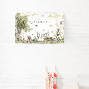 Bos Picknick Bos Baby Shower Welkom Spandoek