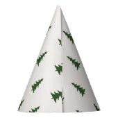 Bos pijnbomen patroon Happy Camper Verjaardag Feesthoedjes (Achterkant)
