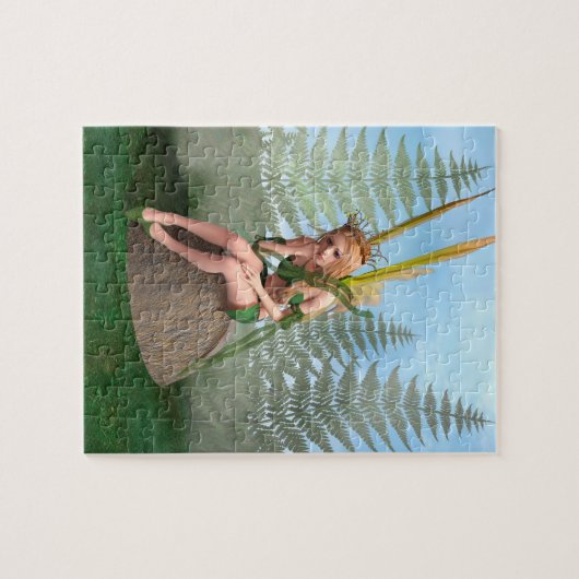 Bos Prinses, Fairy Vlinder Legpuzzel (Horizontaal)