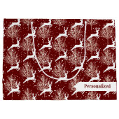 Bos rendieren - rood groot cadeauzakje (Achterkant)