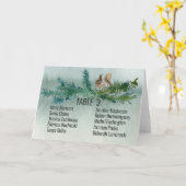 Bos Rustiek Denneboom Bewerkbaar Tafelnummer en Na (Gele Bloem)