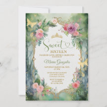 Bos Salie Groen Roze Bloemige Sweet Sixteen Feest