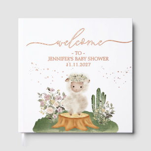 Bos schaap Welkom bij baby shower herinnering Gastenboek