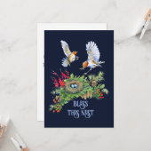 Bos Schatten Huiselijk Nest Huis Verwarming  Kaart (Voorkant / Achterkant in situ)