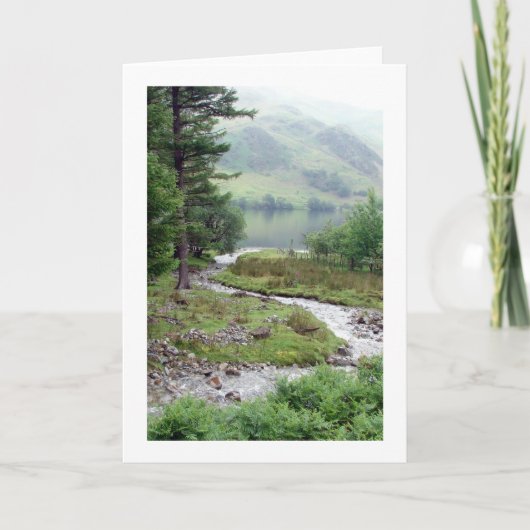 Bos stroom in Buttermere Kaart (Voorkant)