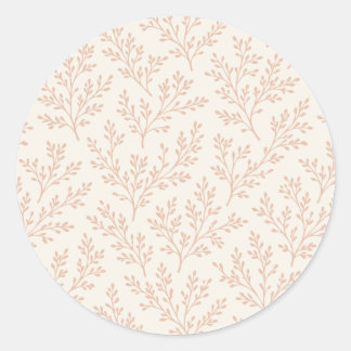 Bos Takjes Warm Abrikoos - Neutraal Ronde Sticker