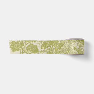 Bos toile bosdieren vintage botanisch lint