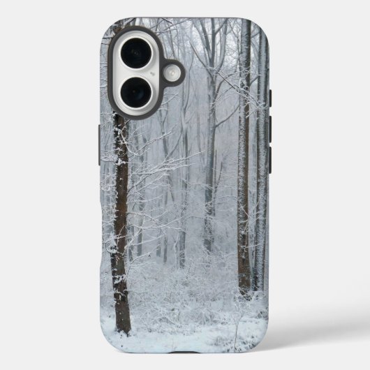 Bos van Besneeuwde Bomen Case-Mate iPhone Case (Achterkant)