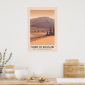 Bos van Bowland AONB Reisposter Poster (Keuken)