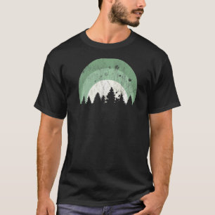 Bos van Evergreen Tree Silhouet Distress Tree T-shirt