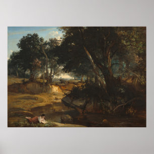 Bos van Fontainebleau Poster