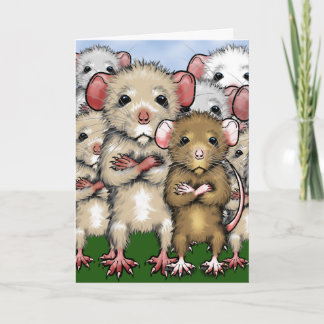 Bos van het Wenskaart van Ratten Kaart