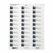 Bos van Snowy Trees Etiket (Full Sheet)