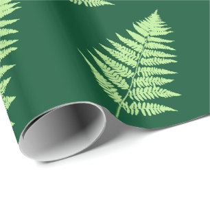 Bos Varen 1, Smaragdgroen en Lichtgroen Cadeaupapier