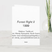 Bos vluchtKaart Kaart (Achterkant)