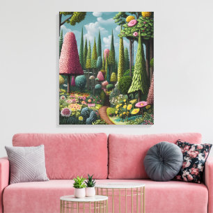 bos vol eigenzinnigheden canvas afdruk