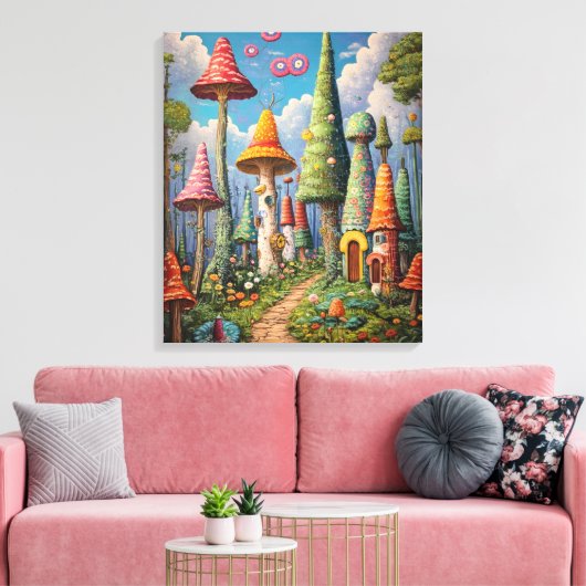 bos vol eigenzinnigheden canvas afdruk (Insitu (Woonkamer))