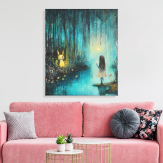 bos vol eigenzinnigheden canvas afdruk